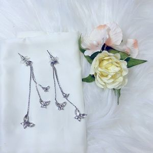 Butterfly crystal earrings